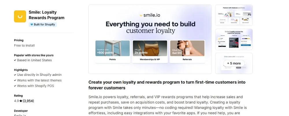 Smile Loyalty  app